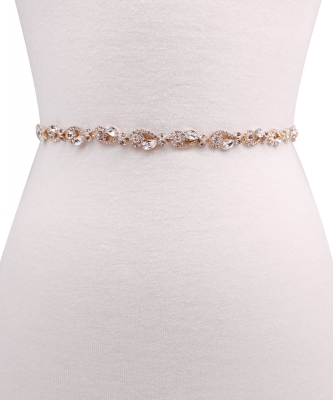 Rhinestone Wedding Belt BT300027 GOLD